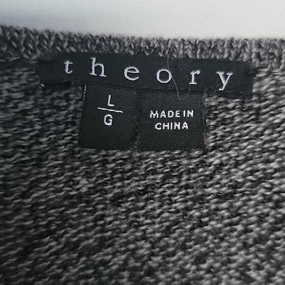 Theory Castra BB Harmony Sweater in Black Marl, L - Picture 4 of 7